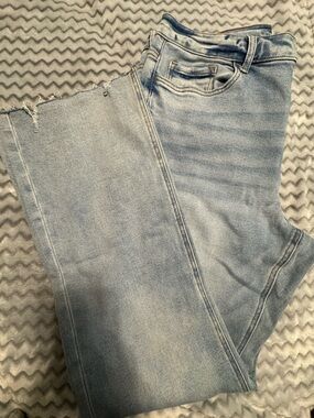Lovervet lightly distressed Light Blue bootcut Leg Jeans for Women